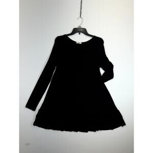 Easel Dress Women’s Medium Black Long Sleeve Rayon Blend